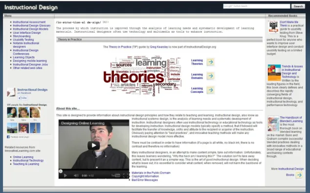 Şekil 9. instructionaldesign.org sayfasının ekran görüntüsü 