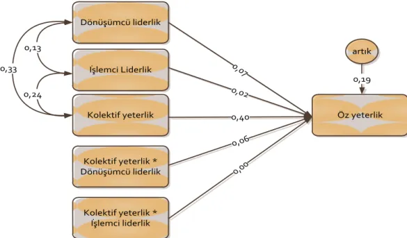 Şekil  8.  Kolektif  Yeterliğin  EtkileĢim  DeğiĢkeni  Olarak  Tanımlandığı 