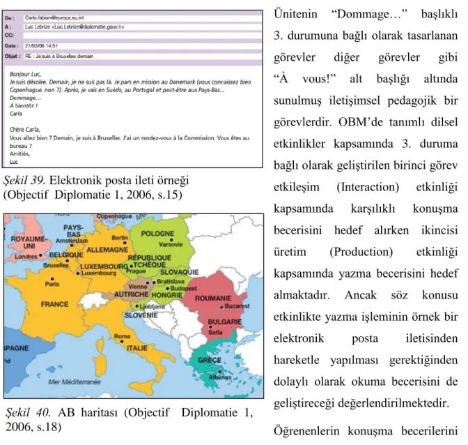 Şekil 39. Elektronik posta ileti örneği  