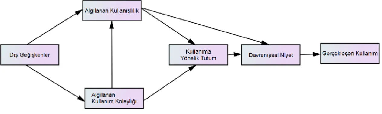 Şekil 4 Teknoloji Kabul Modeli (TKM) 