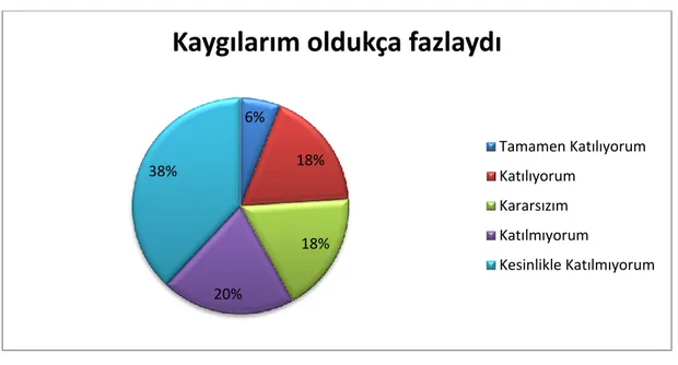 ġekil 12. Kaygılarım oldukça fazlaydı 