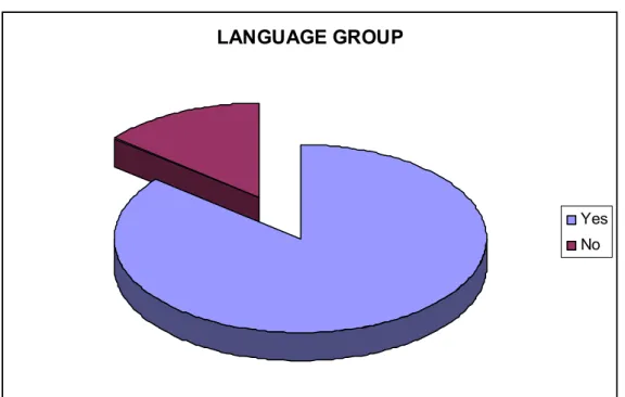 Table 15  How many Students were in the Language group in High School  LANGUAGE GROUP