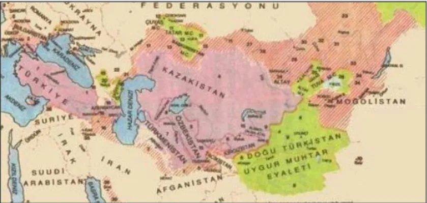 Abbildung 9: Karte: Sprachraum Türkisch 