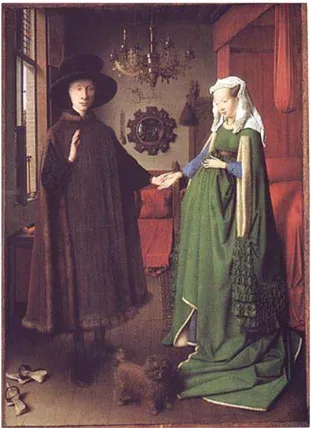 Şekil 10- Jan Van Eyck, “Giovanni Arnolfini ve Gelini” (1434) 