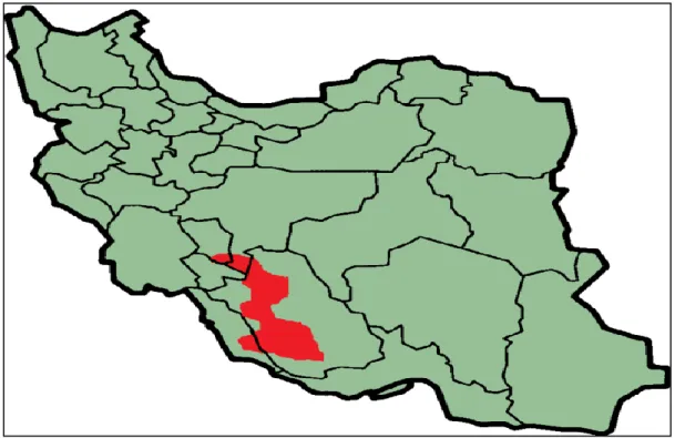 Şekil 8: Kaşkayların İran’daki Dağılımları 14