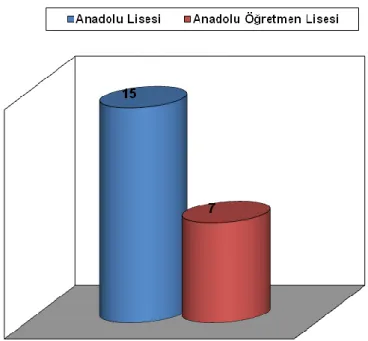 Grafik 4.1. 9. Sınıf Öğrencilerinin Okullara Göre Dağılımı 