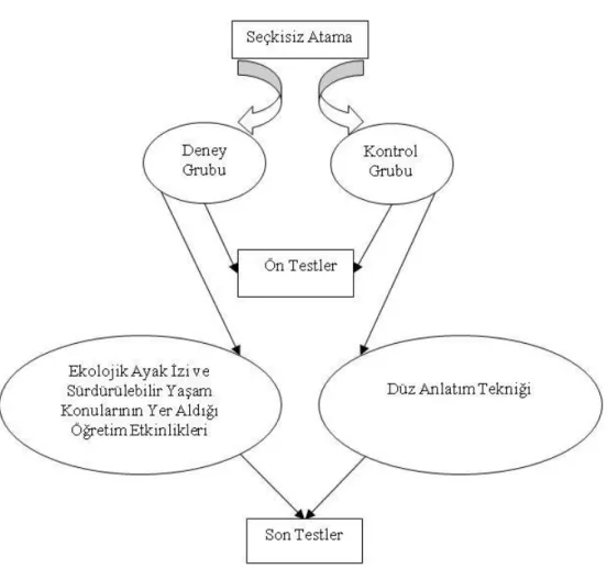 Şekil 3.1. Araştırmanın deneysel deseni 