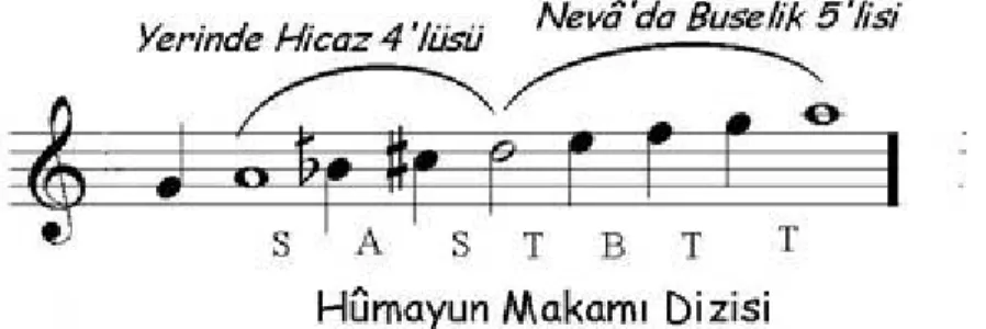 Şekil 12. Hümayun Makamı Dizisi. 