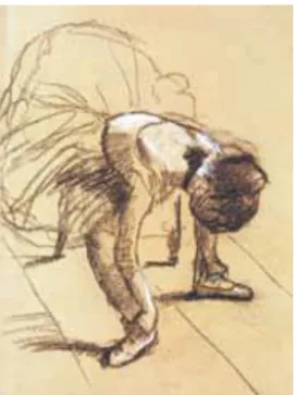 Şekil 3. Degas, Balerin, renkli desen (1880)  