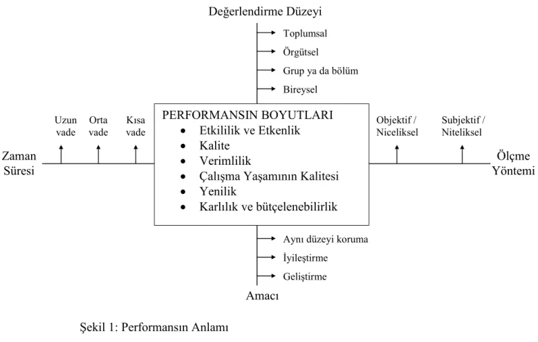 Şekil 1: Performansın Anlamı 