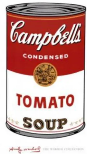 Şekil 8. Campbell çorbaları, Warhol, A.,  1968. 