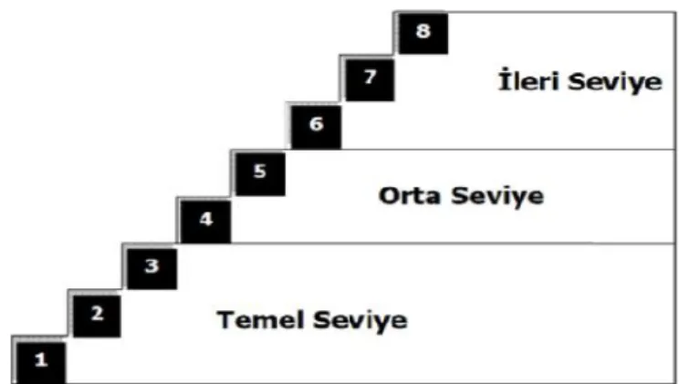 Şekil 1.1. Bilgisayar Dersi Öğretim Programı’nda Basamak-Seviye ilişkisi