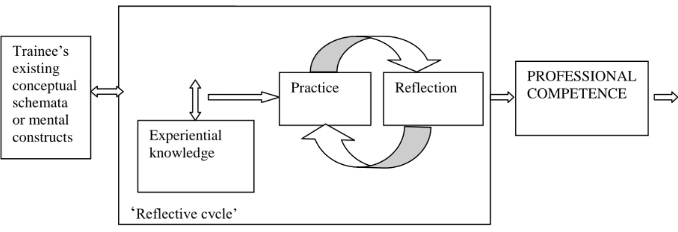 Figure 1: Reflective model proposed by Wallace (1991) 