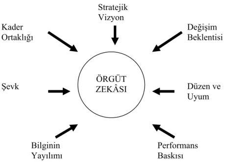 Şekil 4.  Örgüt Zekâsının Özellikleri 