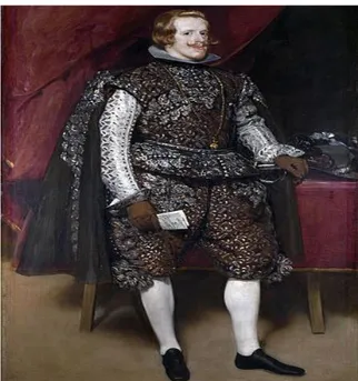 Şekil 7. Gümüşlü Giysileriyle IV. Felipe, 1631/32 tuval üzerine yağlı boya199,5x113cm  The Trustees of the National Gallery Londra, wikipedia (2015f) 
