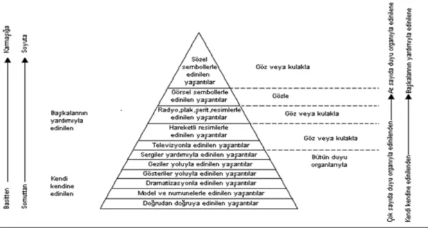 Şekil 1. Dale'nin Yaşantı Konisi 
