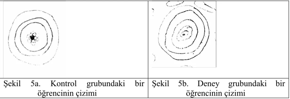 Şekil 5a. Kontrol grubundaki bir  öğrencinin çizimi 