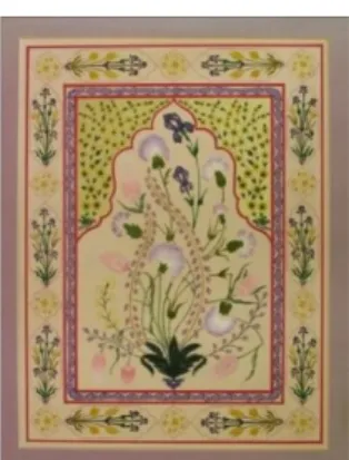 ġekil 17. Natüralist çiçek çalıĢması (Havva ġENKAYA) 