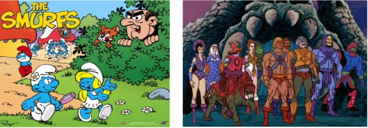 Şekil 26. Şirinler (The Smurfs). Şekil 27. He-Man.