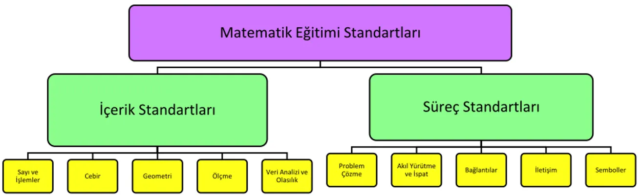Şekil 1. NCTM’nin matematik eğitimi standartları 