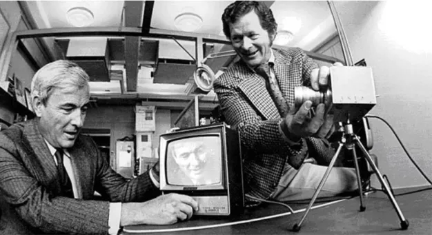 Şekil 9.  CCD teknolojisini icat eden George Smith ve Willard Boyle. 