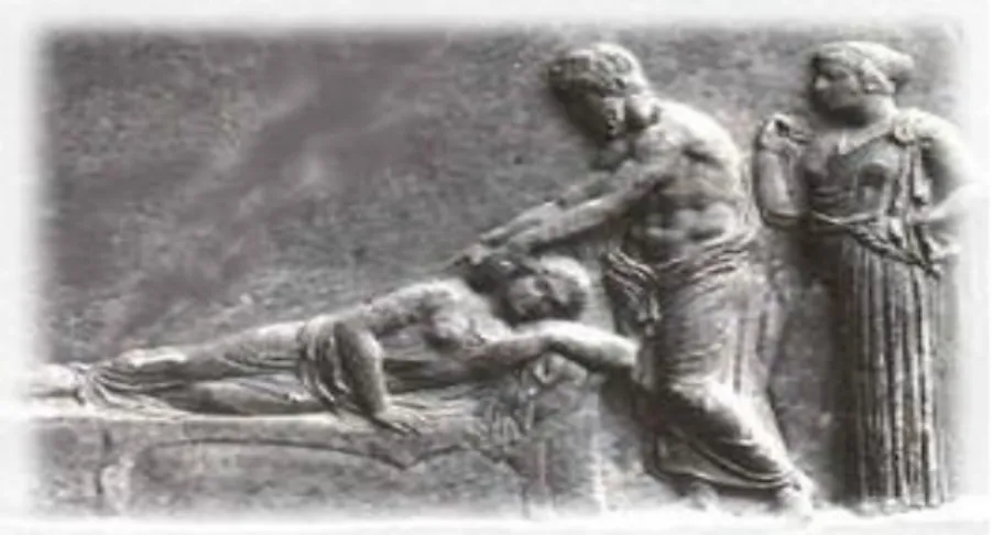 Şekil 1: Roma Dönemi Duvar Kabartmalarında Masaj  