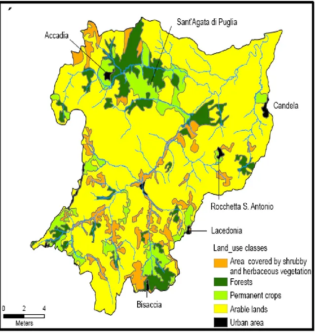 Şekil 11: Arazi Kullanım Haritası (Lısıo ve Russo, 2010) 