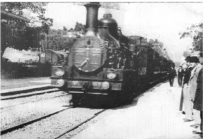 Şekil 11. Lumiere Kardeşlerin “Trenin Ciotat Garı’na Varışı” (1895; L’Arrive d’un  train en gare de La Ciotat) adlı sinema filminden bir kare