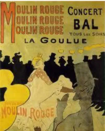 Şekil 14. Henri de Toulouse-Lautrec “Moulin Rouge” Posteri. 