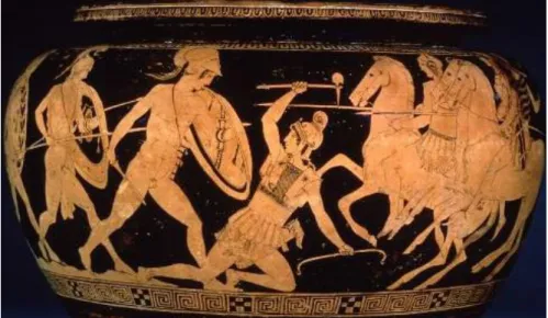 ġekil 42: Polygnotos M.Ö. 5.yy., Vazo Resmi. 
