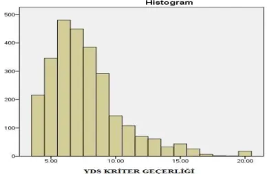 Şekil 4.2. Kriter Geçerliği Histogram Grafiği 