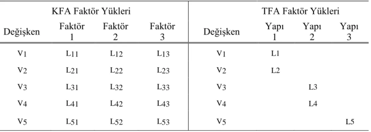 Şekil 6: KFA ile TFA Arasındaki Faktör Yüklerinin Dağılımına İlişkin Fark 