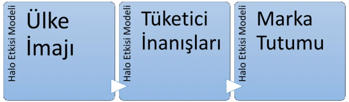 Şekil 7. Halo Etkisi Modeli 