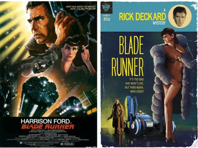 Şekil 11. Blade Runner filmi posteri     Şekil 12. Blade Runner filmi posteri 