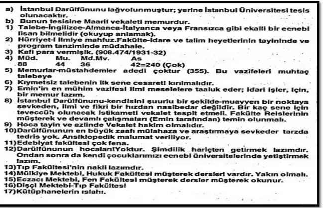 Şekil 3. Mustafa Kemal ATATÜRK’ün Notları 
