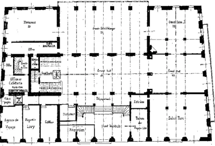 Şekil 4.8: Pera Palas Oteli’nin Giriş Katı Planı