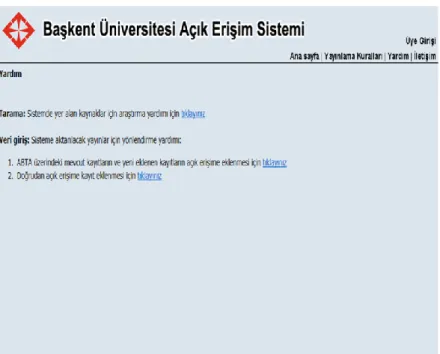 Şekil 4: Başkent Üniversitesi Web Sitesi Arayüz Görüntüsü 