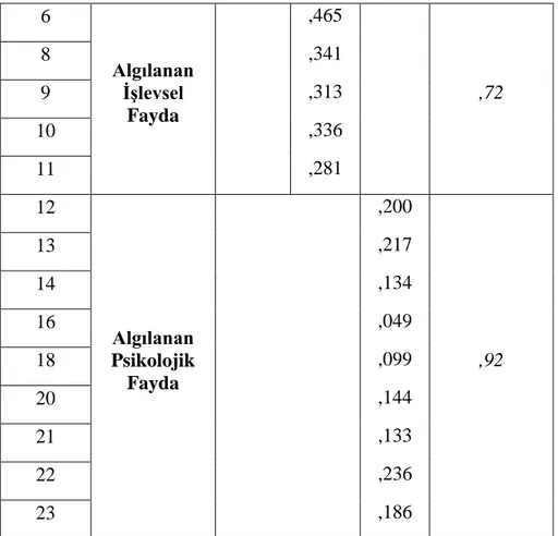 Tablo 9.  Sosyal Sorumluluk Odaklı İKY Doğrulayıcı Faktör Analizi 