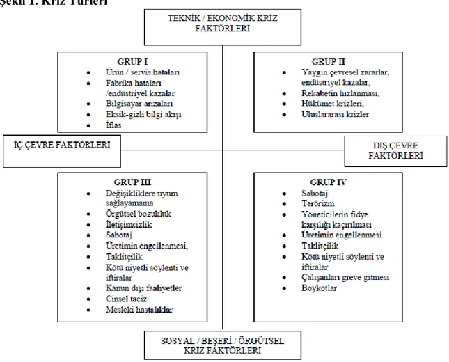 Şekil 1. Kriz Türleri 