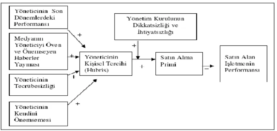 ġekil 6: Yöneticilerin KiĢisel Tercihleri (Hubris) Modeli  