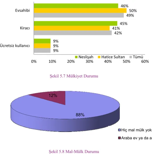 Şekil 5.7 Mülkiyet Durumu