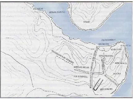 Şekil 4.2 İlk Çağlarda Kent Planı (Kuban, 1996) 