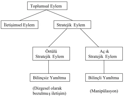 Şekil 2.5  Toplumsal eylem (Habermas, 1996: 351) 