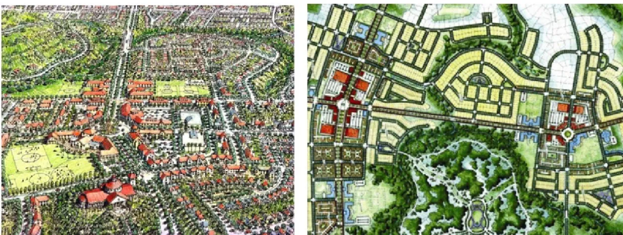 Şekil 3.3 Peter Calthorpe’nin tasarladığı “Sürdürülebilir Kent Modeli”,Metro Malina- Malina-Filipinler [44] 