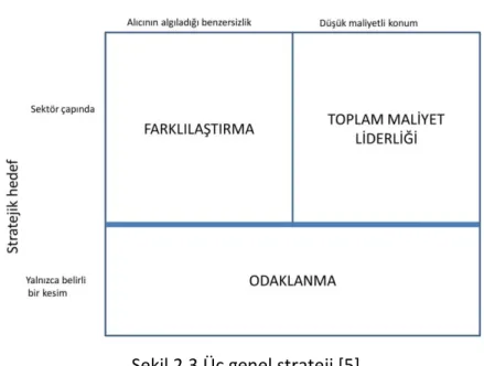Şekil 2.3 Üç genel strateji [5] 