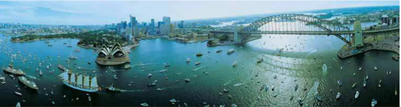 Şekil 2.7 Sydney Liman Bölgesi ve Sydney Opera Binası, Jorn Utzon [4].