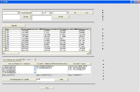 Şekil 4.4 DMRA Programı Arayüzü