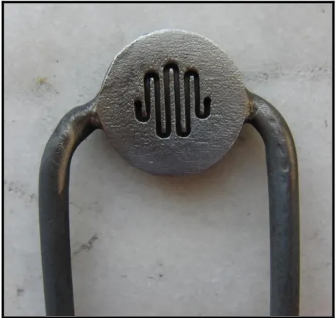 Figure 2.2 The stainless steel interconnectors used in the tests of the Cell A 