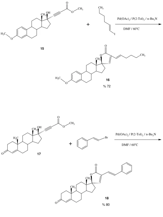 Şekil 1.3  Stereoid türevlerinin sentezi 