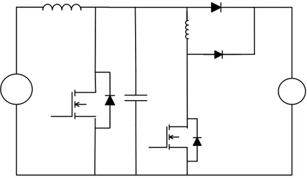 Şekil 5.1 Temel ZVT PWM DC-DC dönüştürücünün devre şeması (Hua vd., 1994).  Analizi basitleştirmek için, giriş filtre bobinin (L F ) ideal bir DC akım kaynağı I i  olarak kabul 